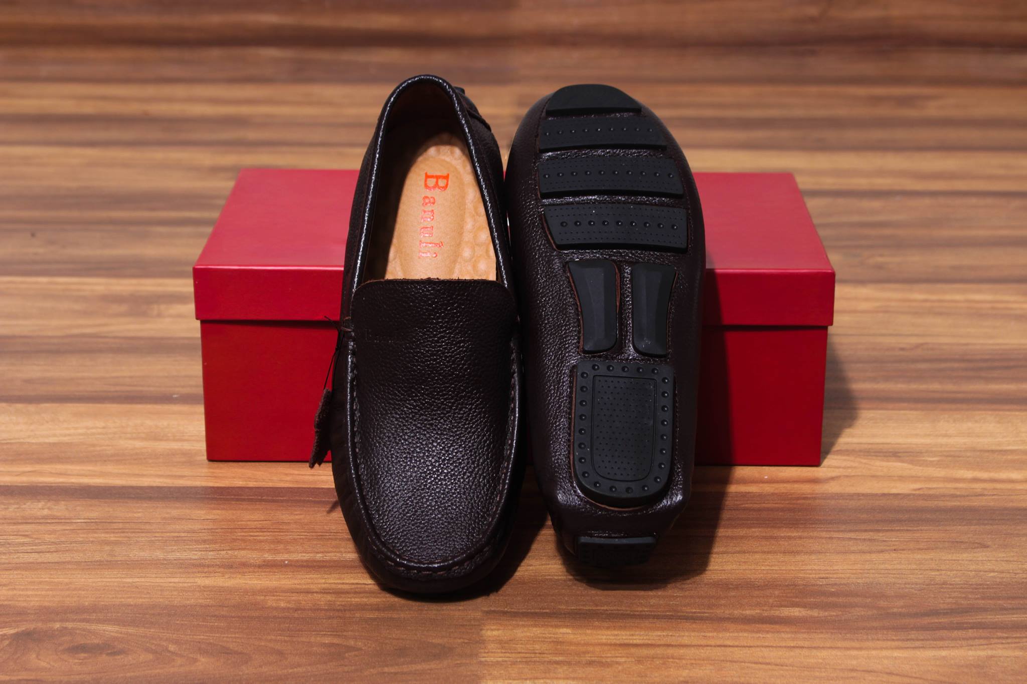 Giày Lười Banuli Nam Da C6ML1T0 - Kiểu Slip-Ons (Moccasins construction)