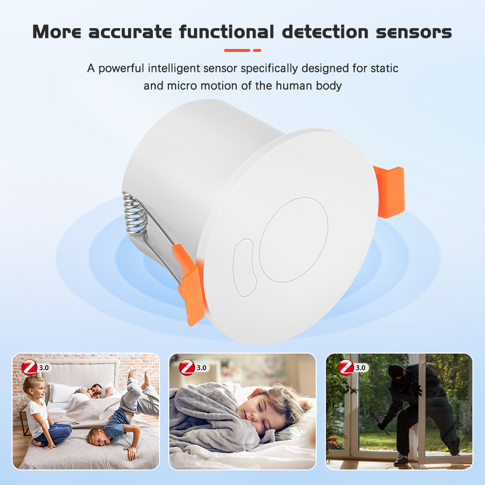 Dueplay 🍉Ready Stock 🍉 Tuya Zigbee wifi 24G Human Presence Sensor Light Illumination Brightness Sensor MmWave Sensing Human Micro Motion Detection Static Sensor PIR Motion Sensor Oct.