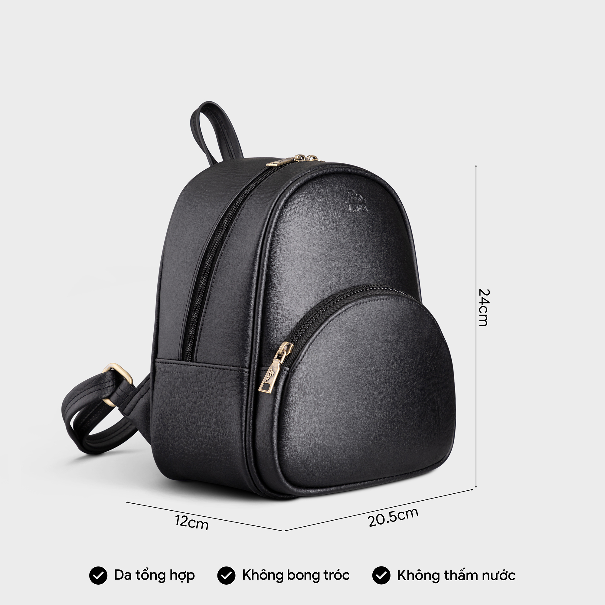 Balo Lata (Thời trang nữ tiện lợi cỡ trung - Balo da BAL62)