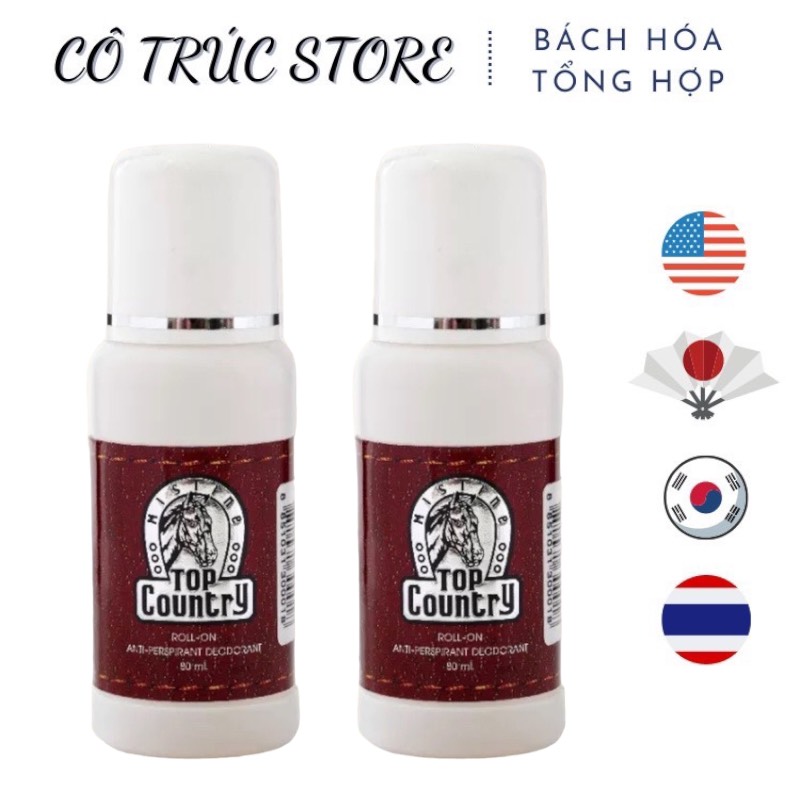 Lăn khử mùi con ngựa top country 60ml