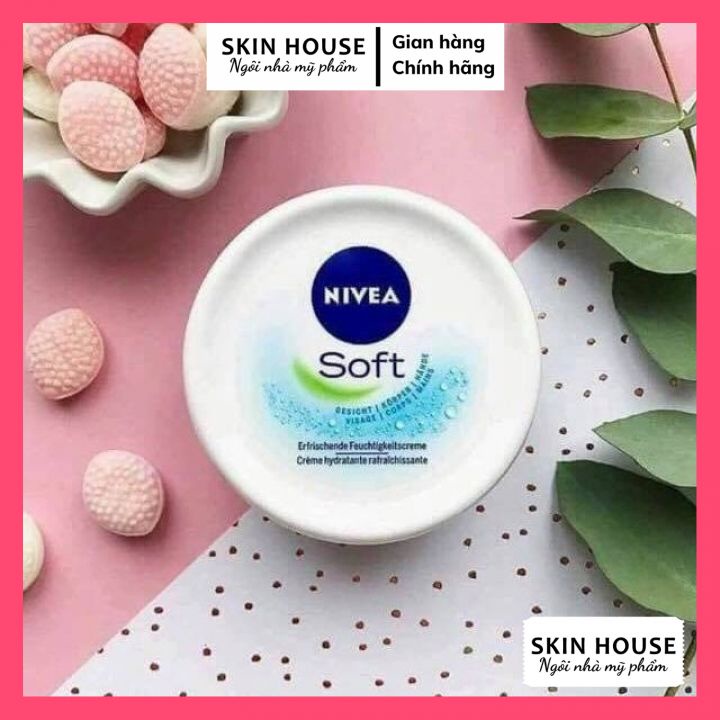 Kem dưỡng ẩm làm mềm da Nivea Soft của Đức 200ml