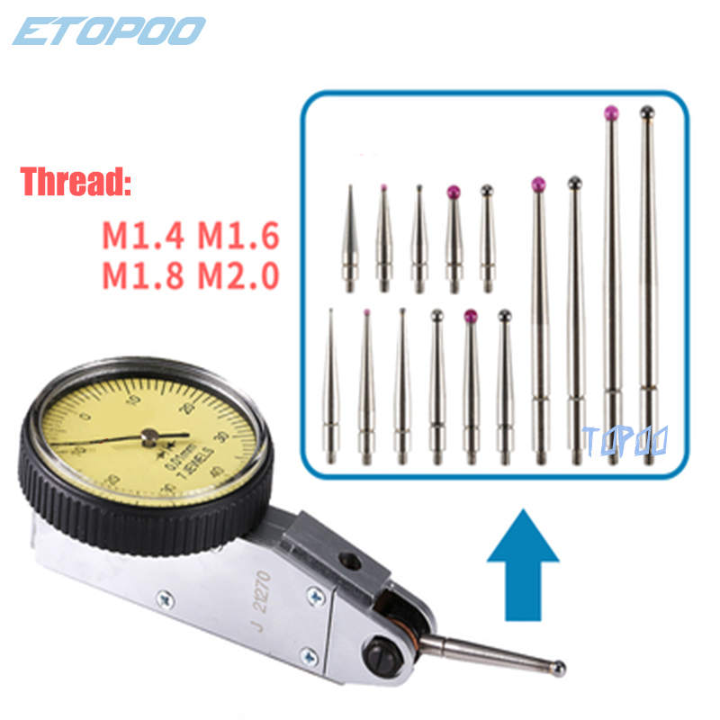 Ruby Tip Indicator 【New release】 M1.4 M1.6 M1.8 M2.0 Thread 2mm Od 20.9mm 17.3mm Length ...