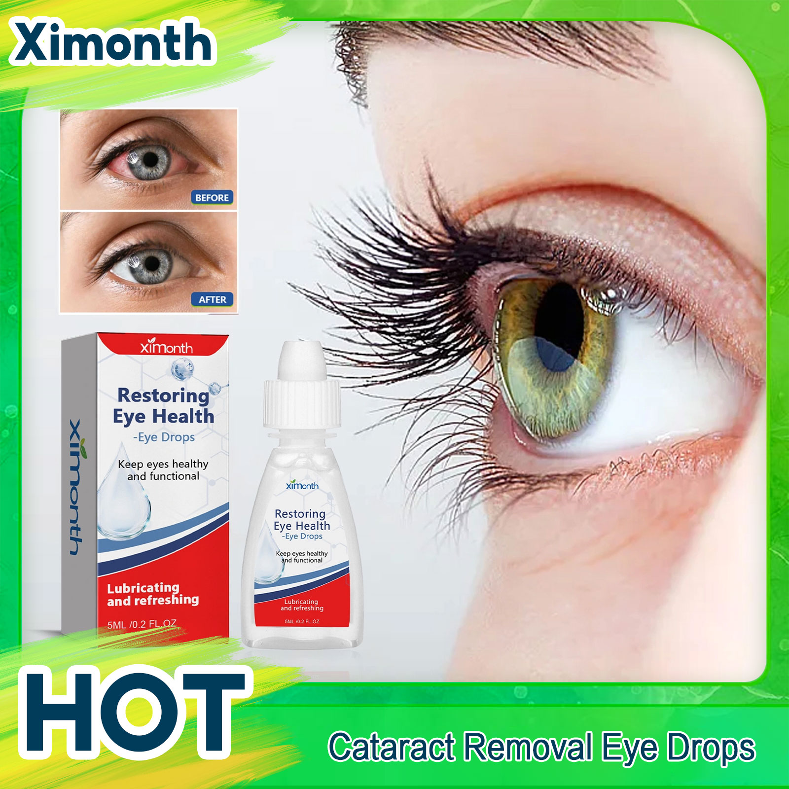 Uonevic New style Cataract Removal Eye Drop Improve Blurred Vision ...