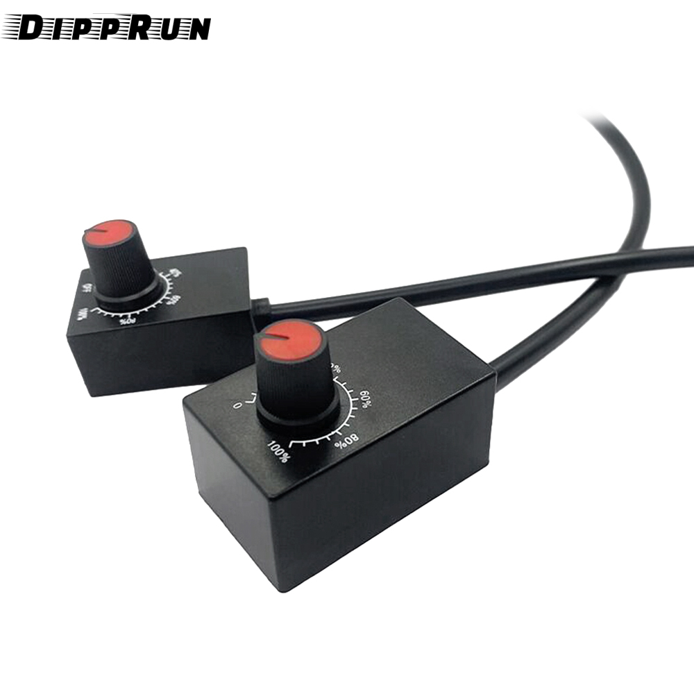 DIPPRUN DC 0/1-10V LED Dimmer Knob Controller Rotary Mini Switch PWM Dimming for Dimmable Interior Lighting Spotlight LED Driver