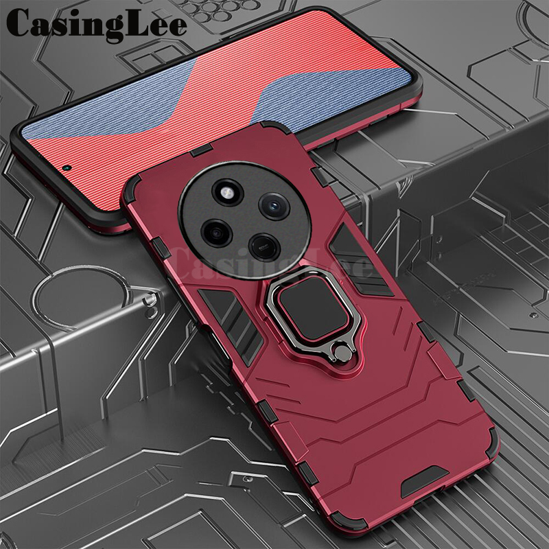 For Redmi 14C Case Shockproof Armor Stand with Holder Car adsorb Ring For Xiaomi Redmi 14C Back cover Phone Cases.