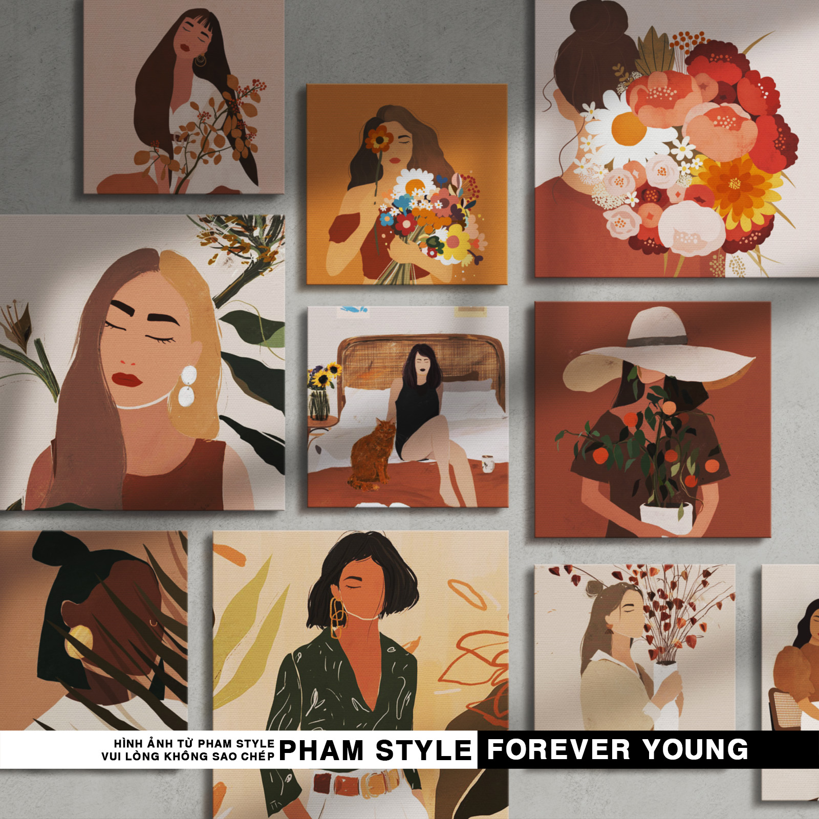TRANH CANVAS TREO TƯỜNG FOREVER YOUNG (No21-40)