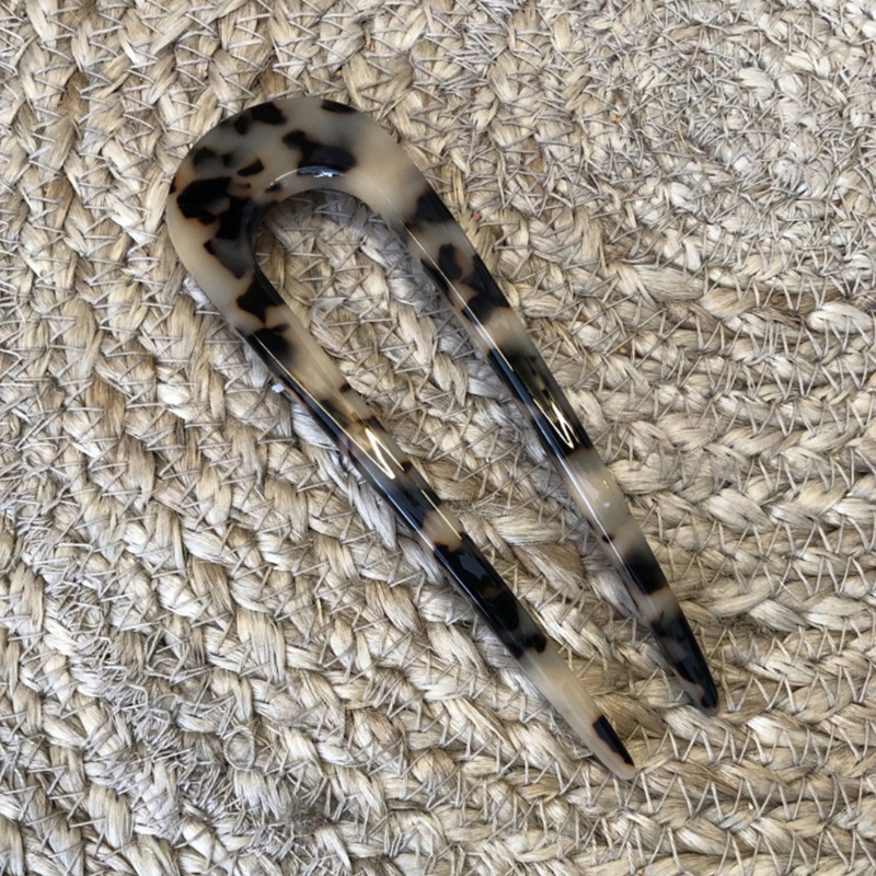 3Pcs Acetate U-shaped Hair Fork Lightweight Anti-slip Long Thick Hair Stick Updo Bun French Hair Pin Women Girls Hair Accessories – Buy The Best Products In The Online Store - Foto 2