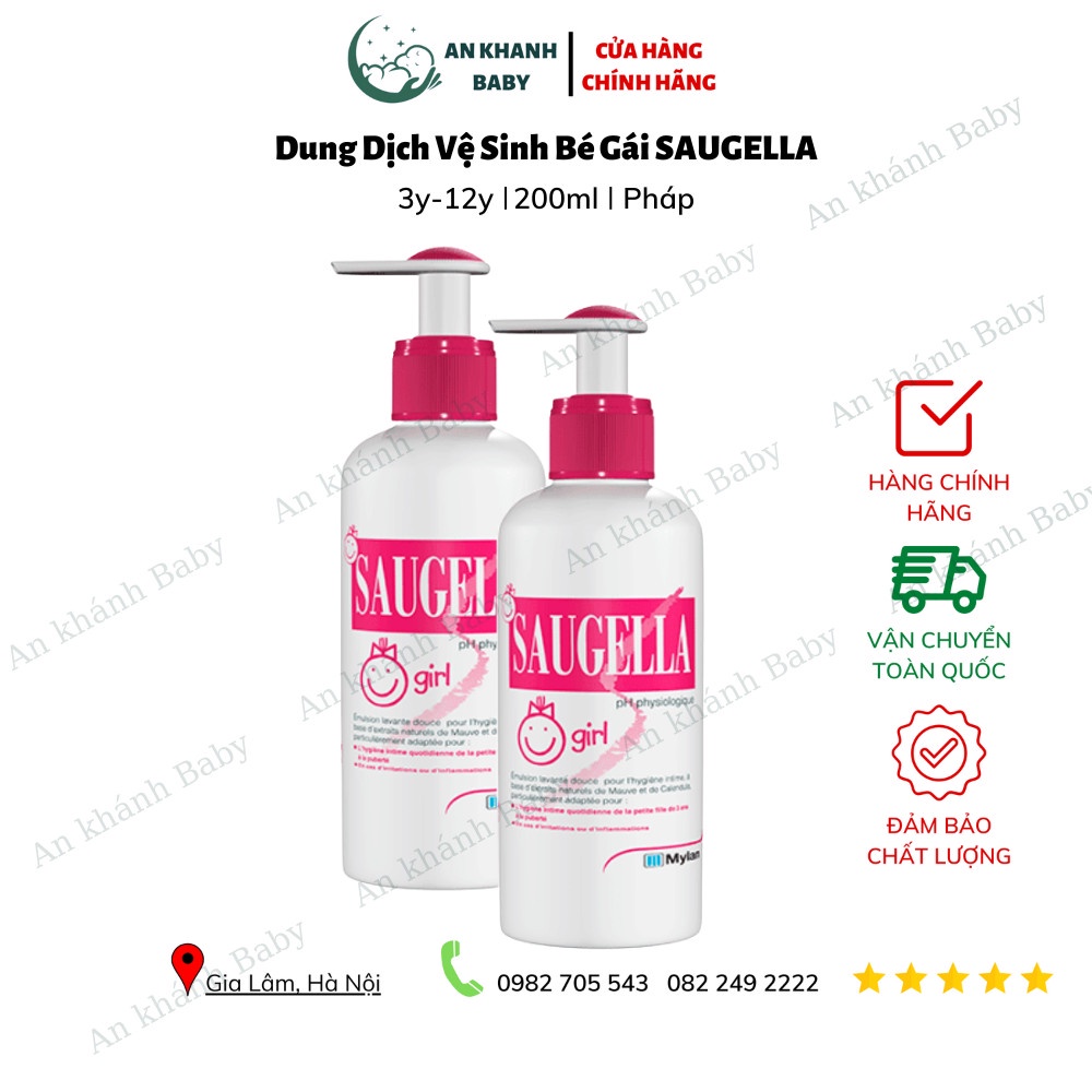 Dung dịch vệ sinh cho bé gái Saugella