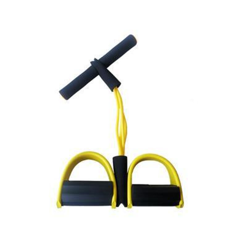 DEUKIO Tube thickened pedals, functional fitness equipment, home abdominal strengthening rope, sit-ups and slimming four tubes