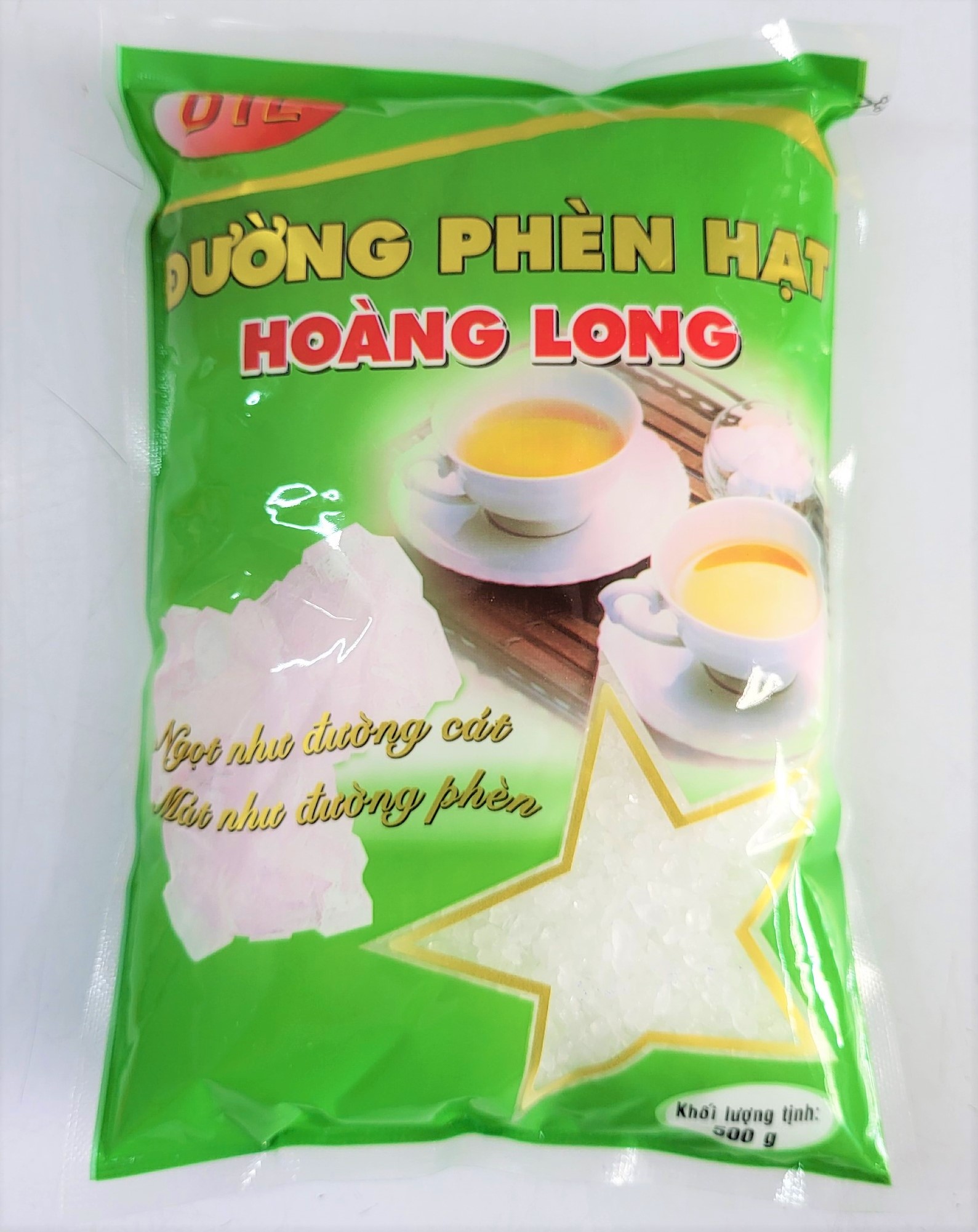 [Túi XANH 500g] ĐƯỜNG PHÈN HẠT [VN] HOÀNG LONG Rock Sugar