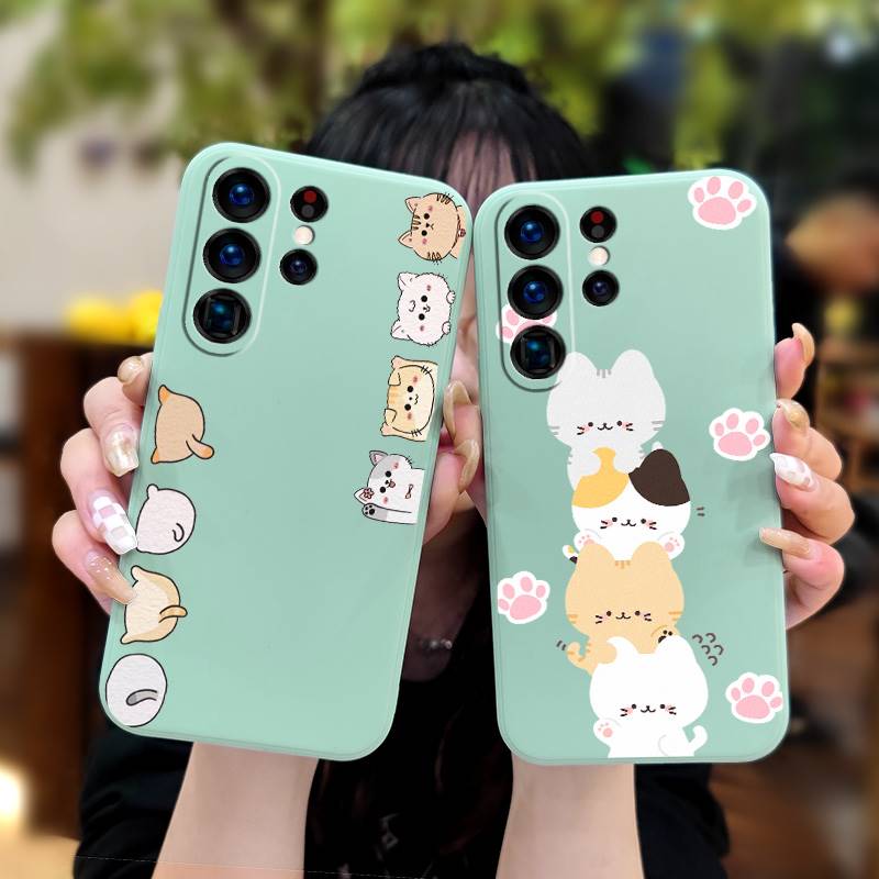Camera all inclusive cat Phone Case For Samsung Galaxy S25 Ultra Liquid