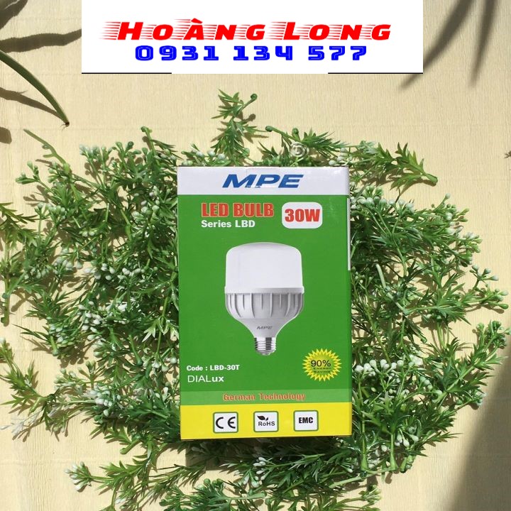 Đèn led bulb trụ 30w MPE