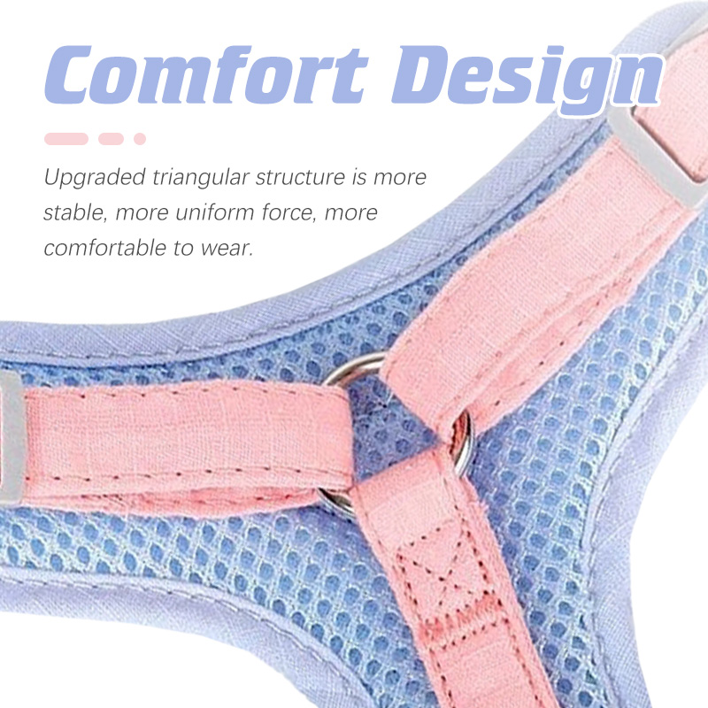 HamshMoc Lightweight Cat Harness And Leash Set Adjustable Kitten Puppy ...