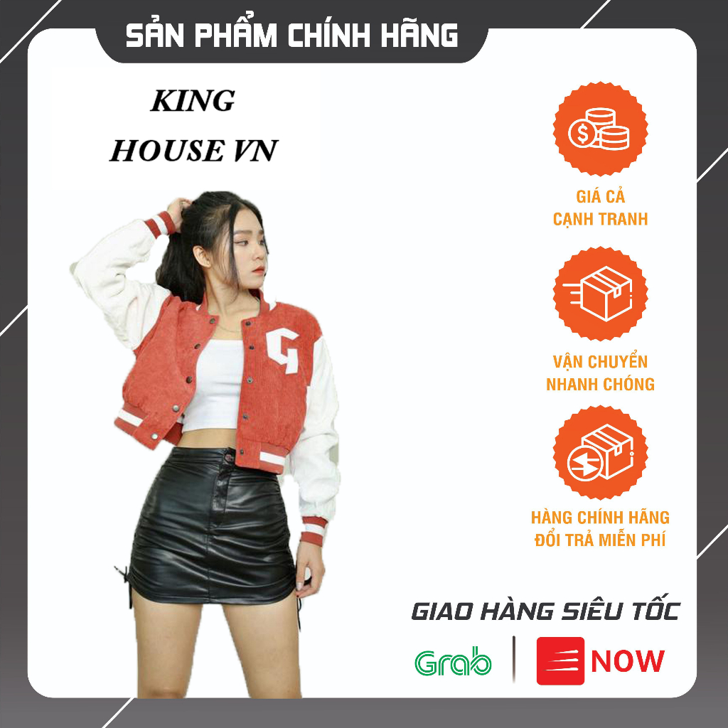 [VOUCHER 8%]Áo Khoác Croptop Nữ Nhung From - Màu Đỏ