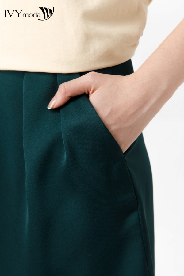 Quần short lụa trơn IVY moda MS 20B9300