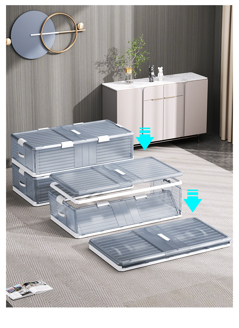 storage box Belt pulley Drawer type Finishing box Bed end storage box Flat bed storage box save space plastic