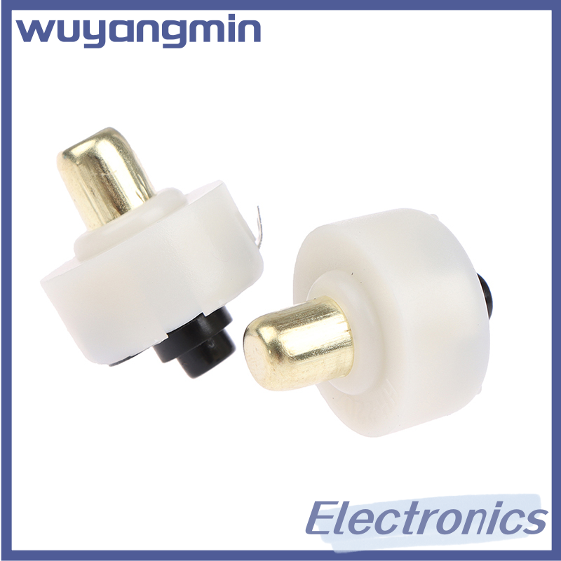 wuyangmin 2Pcs 17mm LED Flashlight Push Button Switch ON OFF Electric Torch Tail Switch