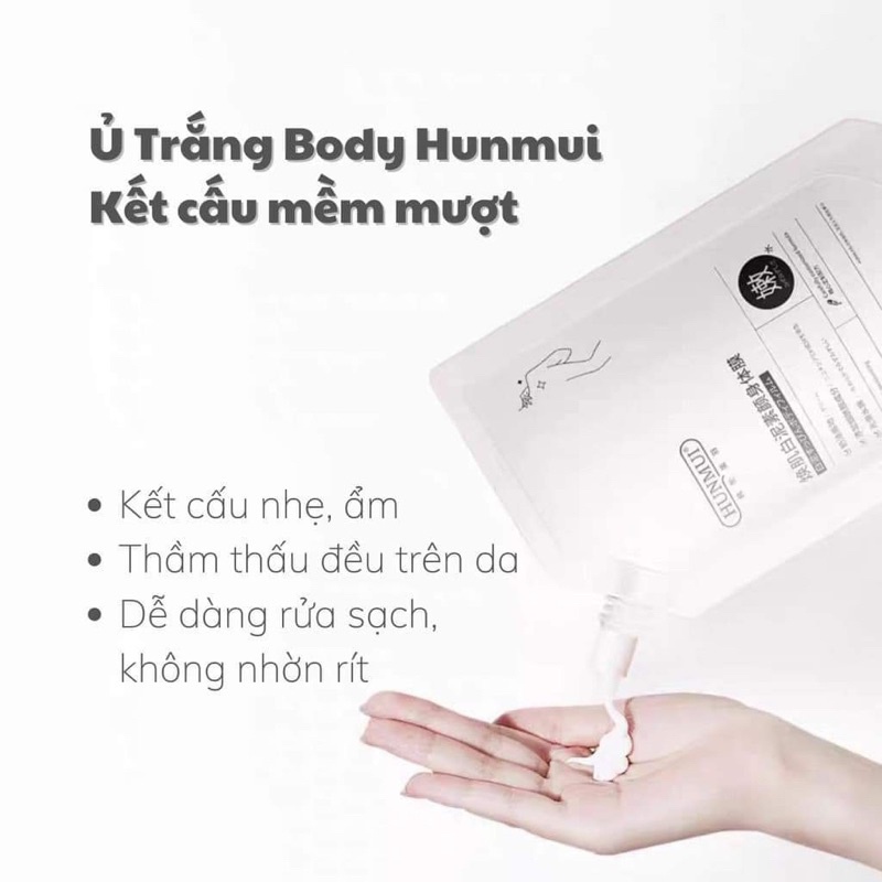 Ủ trắng da toàn thân HUNMUI 300ml