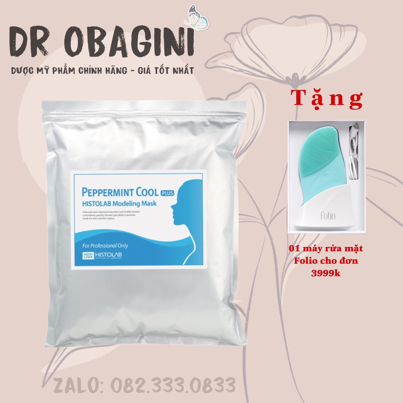 Mặt nạ bột dẻo bạc hà cho da dầu mụn pepermint cool plus chính hãng hàn quốc