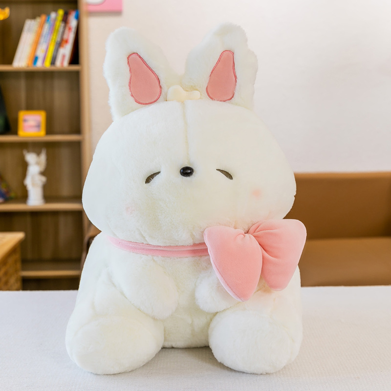 Homo búp bê thỏ dễ thương sang trọng đồ chơi bánh mì búp bê thỏ bé gái gối ngủ búp bê trẻ em
