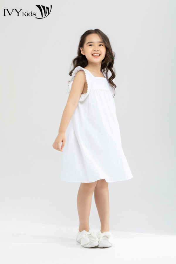 Đầm bé gái tay kiểu IVY moda MS 48G1306