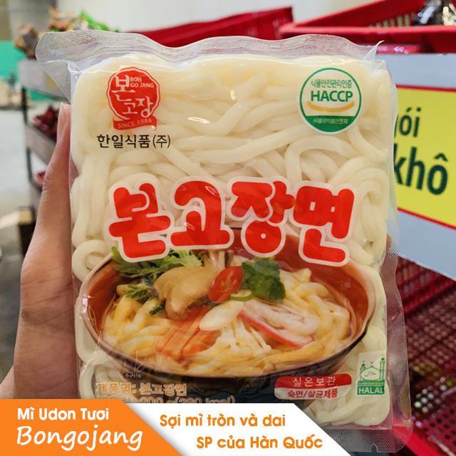 Mì Udon Deuchi, Bongojang Hanil Hàn Quốc (200g/gói - Mì tươi không vị)