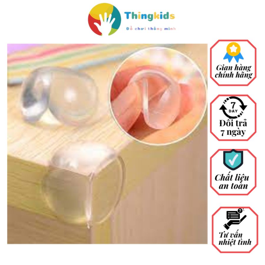 Combo 04 miếng bịt góc bàn silicol - Thingkids
