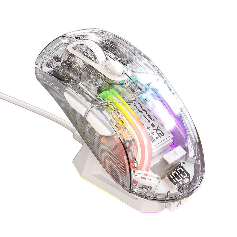 Chuột chơi game không dây Lighting RGB 3 chế độ chuột có dây Bluetooth tương thích 5.0/2.4G/USB-C cho máy tính xách tay Máy tính để bàn