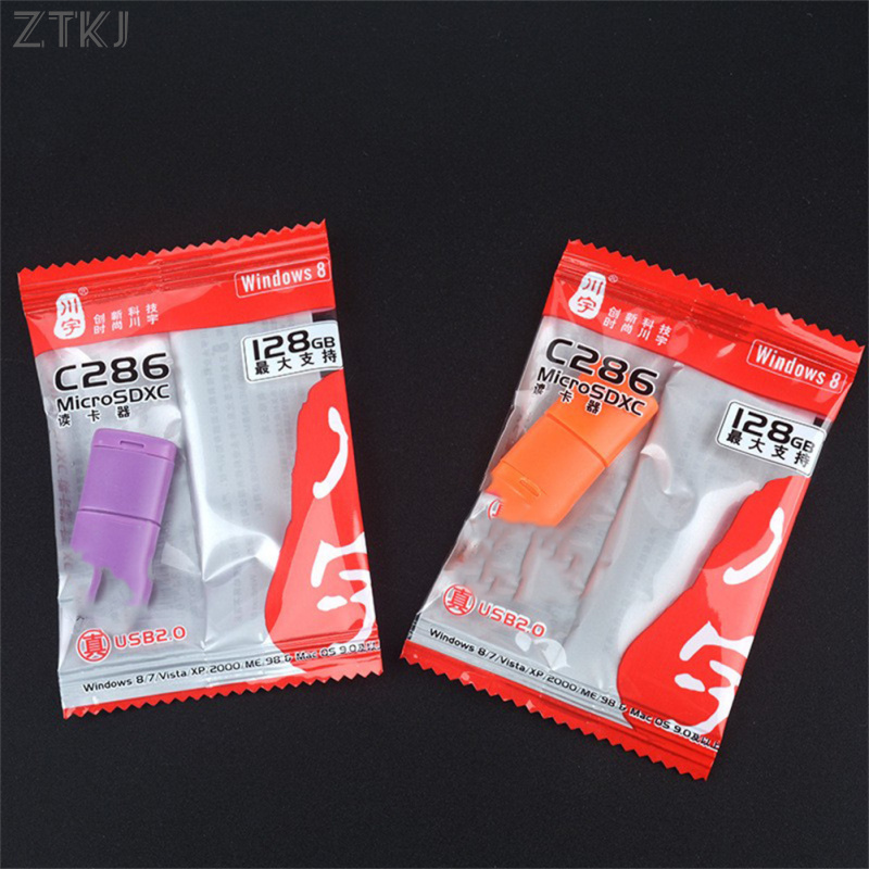 C286 Micro Sd Card Reader 2.0usb High-Speed Adapter With Tf Card Slot 128gb Memory Card Reader For Computer