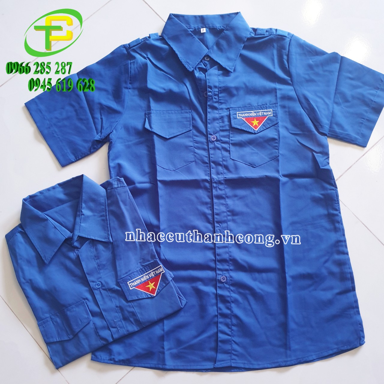 Áo đoàn thanh niên tay ngắn