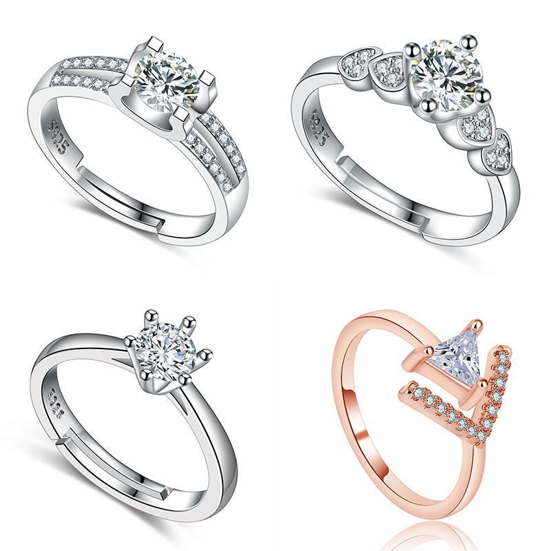 Ring Factory 【New arrival】New Ring Women Wedding Ring Ring Finger Fashion Wedding ...