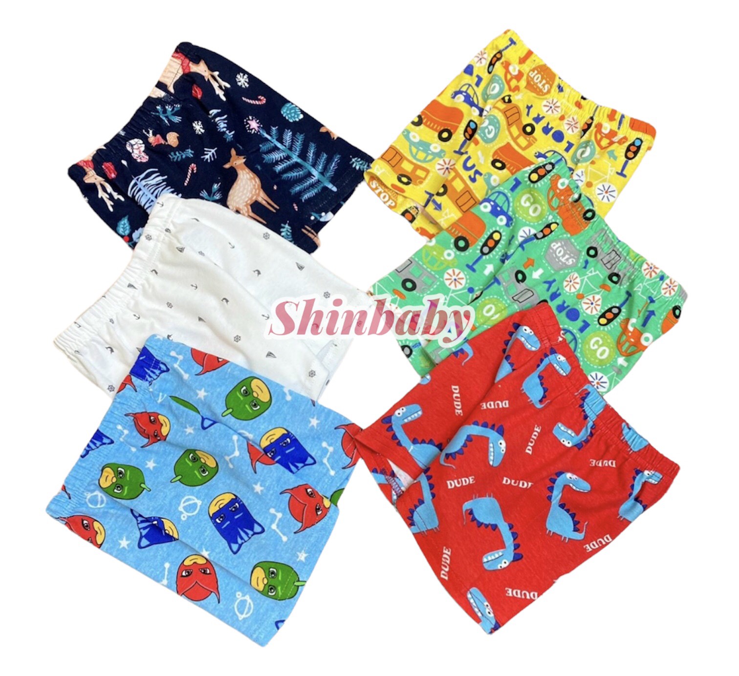 Cute cotton shorts made from synthetic fabric soft and comfortable