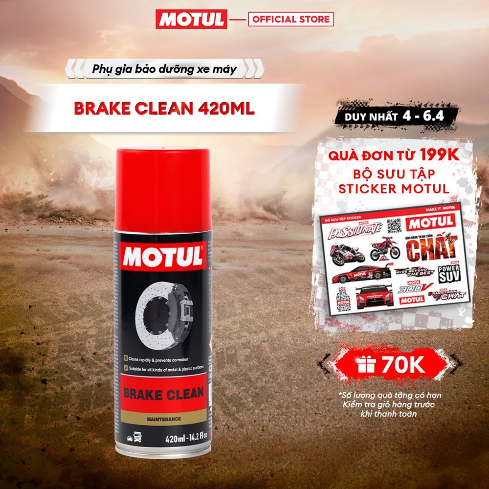Vệ sinh hệ thống phanh thắng - BRAKE CLEAN 420ml