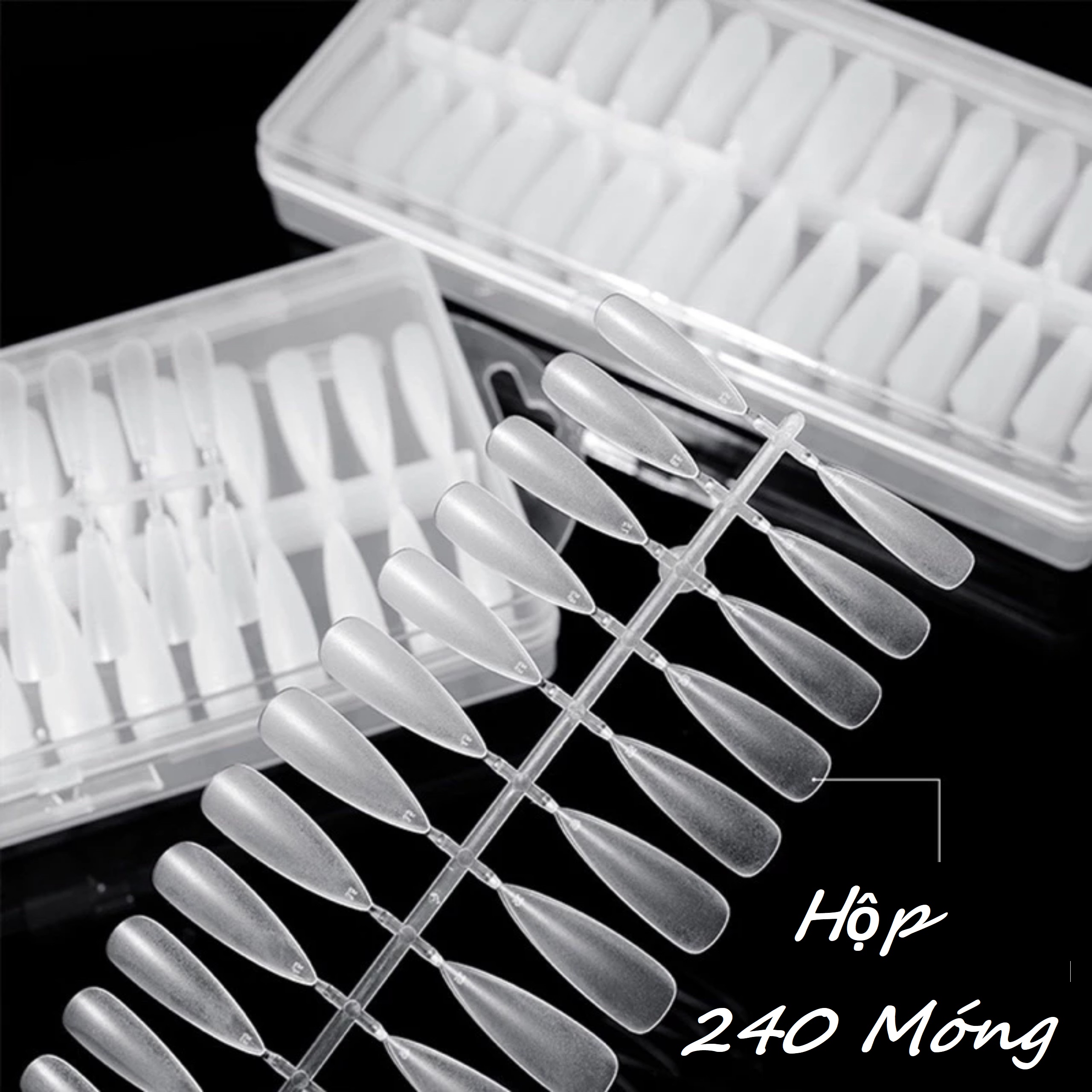 Móng úp nhám thang 240 móng dạng vỉ - manh219
