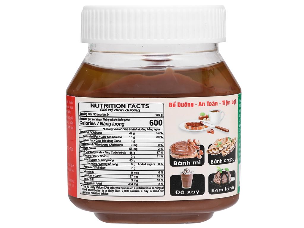 BƠ HẠT PHỈ CA CAO GOLDEN FARM HAZELNUT COCOA BUTTER HSD MỚI NHẤT