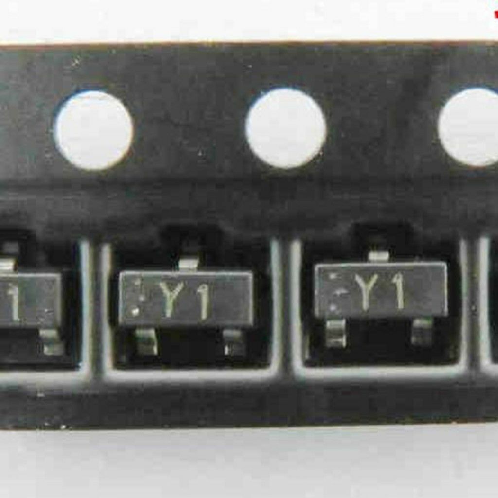 50pcs ss8050 y1 1.5a 25v npn sot-23 double s high current smd transistor