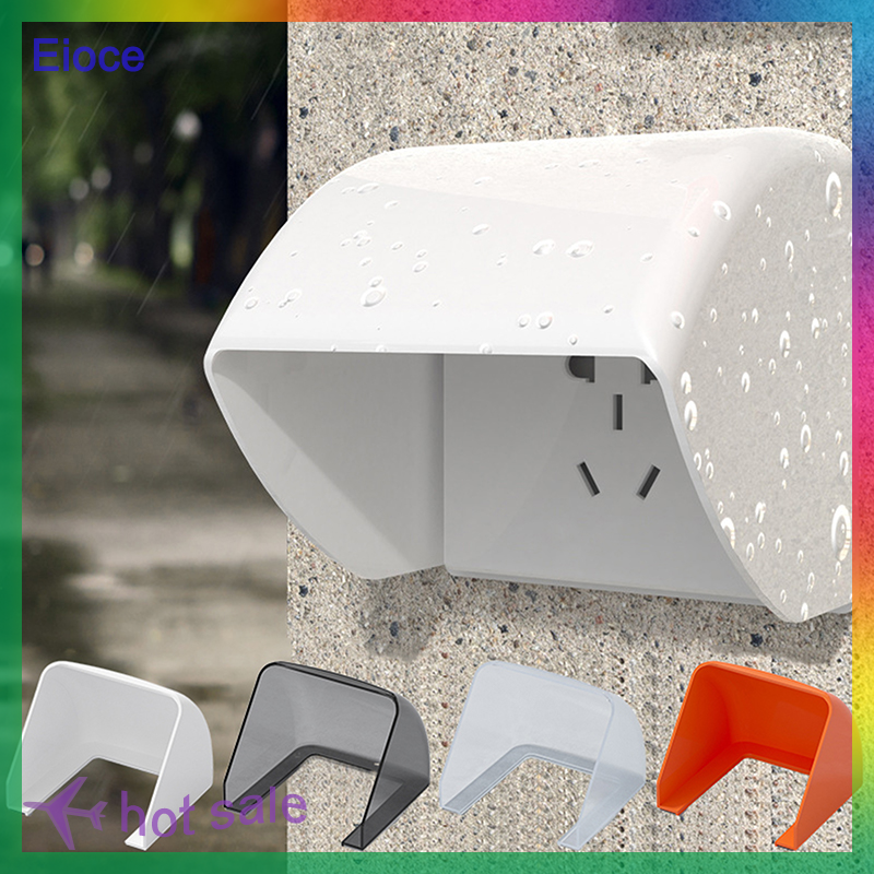 Eioce hộp phổ biến chống thấm nước trong suốt tường Ổ cắm điện Bìa bảo vệ ngoài trời chuyển đổi bảo vệ Bìa