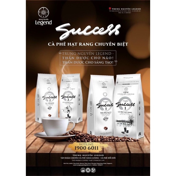 Cà phê Trung Nguyên pha máy Legend Success 1, 2 (1kg)