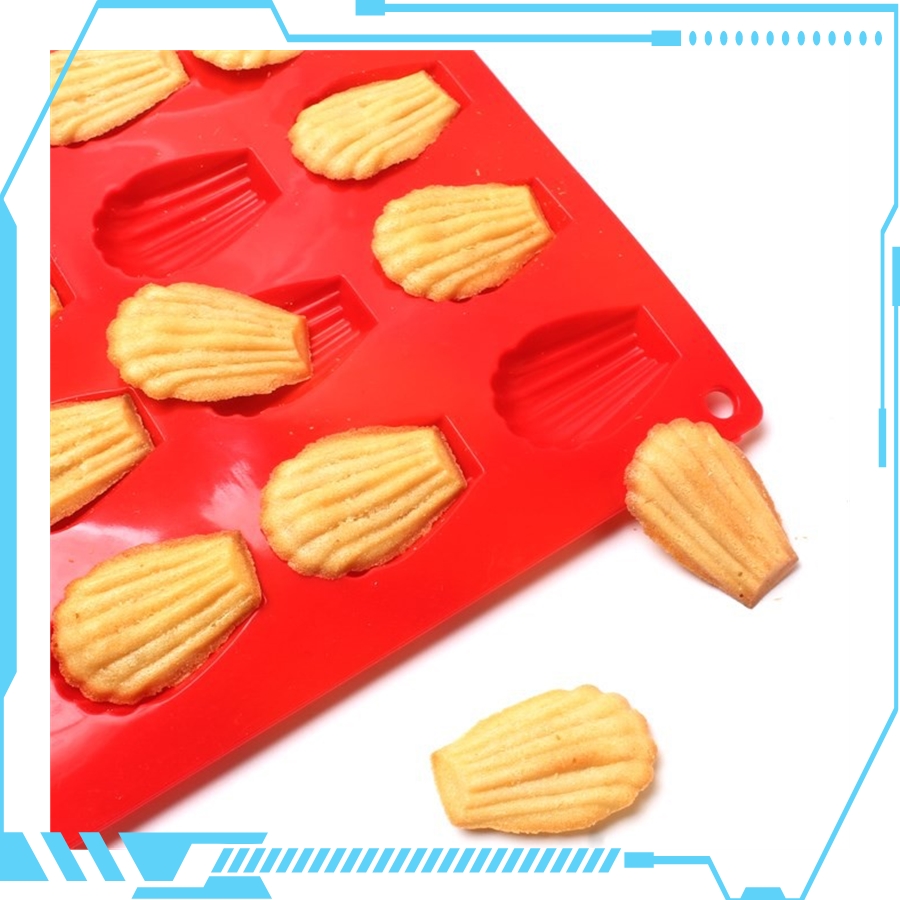 【Quality】 20 Cavity Madeleine Cake Mold Mousse Baking Pan Chocolate Snack Biscuit High Temperature.