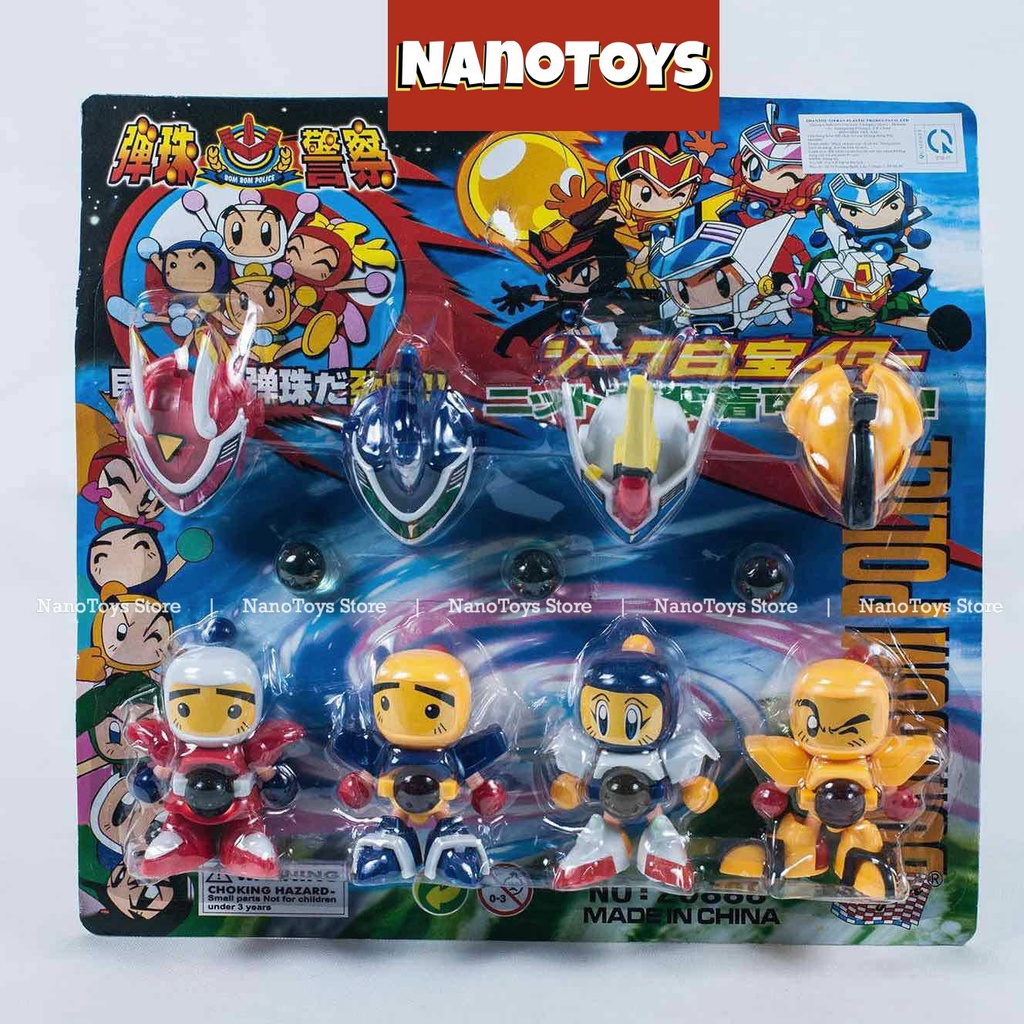 Đồ chơi Robot bắn bi - combo 4 Robot - NANOTOYS STORE