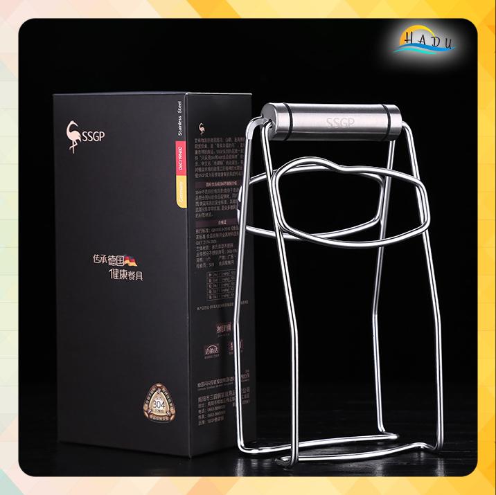 Dụng Cụ Gắp Đồ Nóng Chống Bỏng Tay Inox 304 SSGP, Kẹp Nhấc Bát Đĩa Nóng Từ Nồi Hấp, Lò Vi Sóng An Toàn, Kẹp Chắc Chắn Không Trơn Trượt