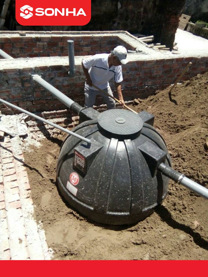 Bể phốt thông minh Septic Sơn Hà 2500 Lít