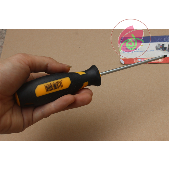 Tua vít dẹp cán mềm 4.0×100mm tolsen 20002