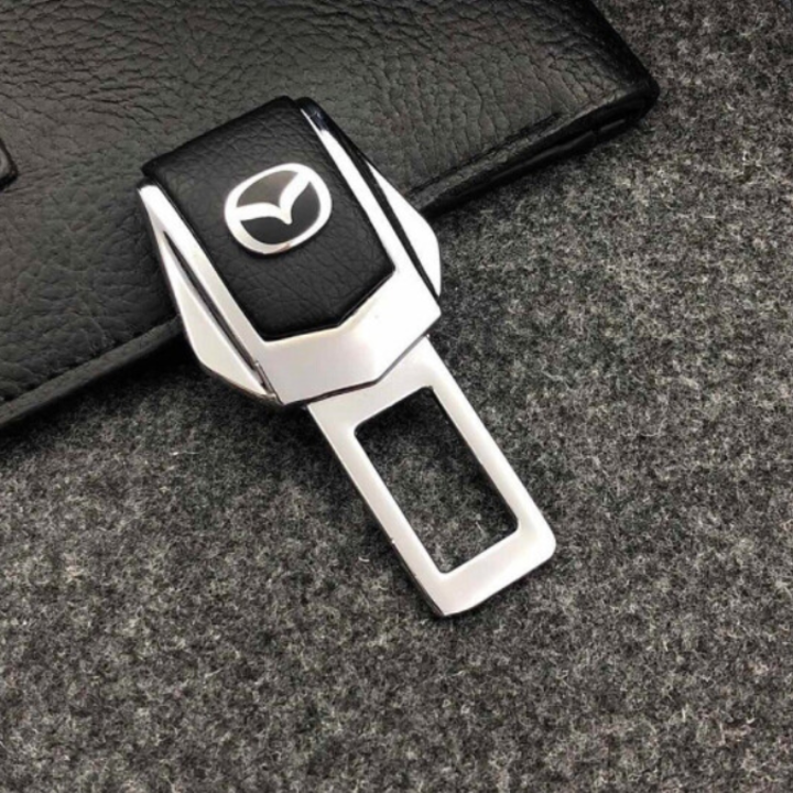 Chốt khóa dây đai an toàn theo logo hãng xe Mazda CKAT-Maz