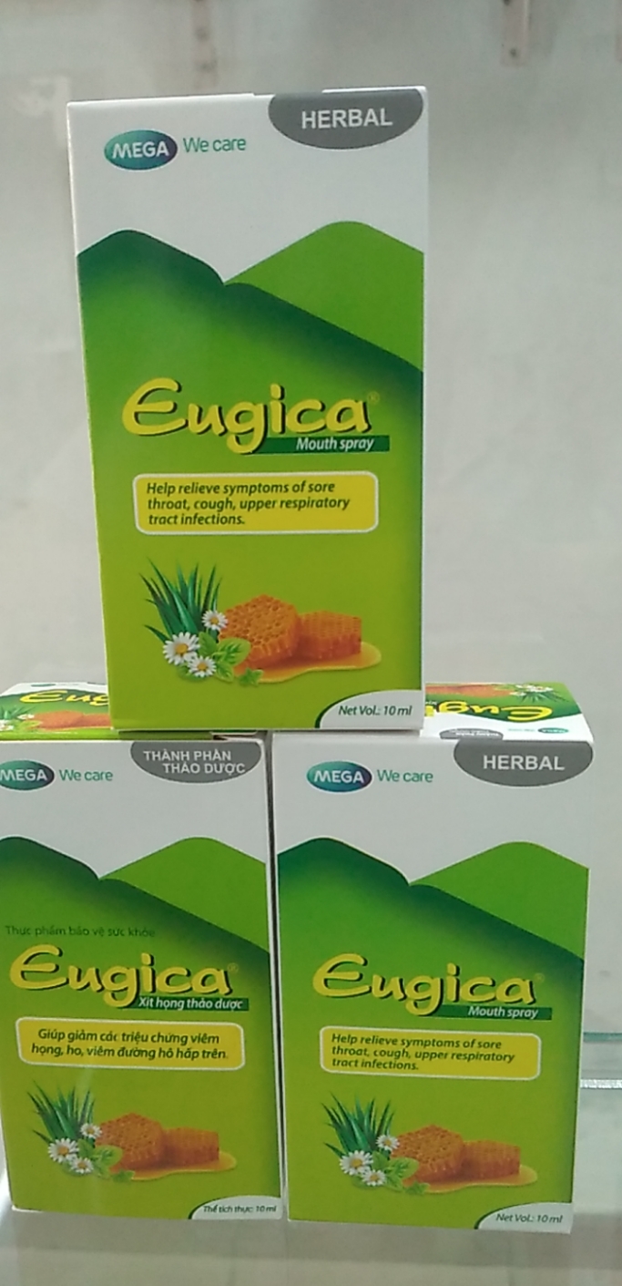 Xịt Họng Thảo Dược Eugica chai/ 10ml