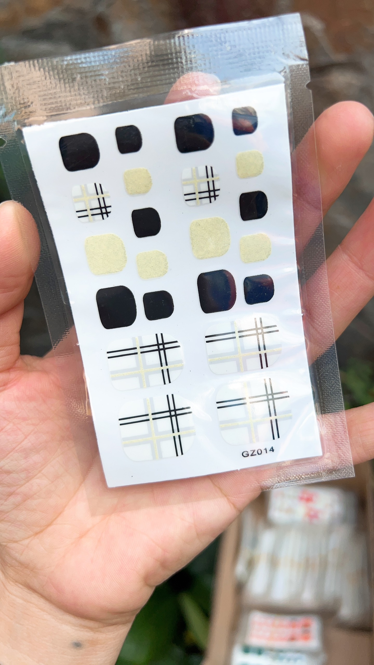 Miếng Dán Trang Trí Móng Tay