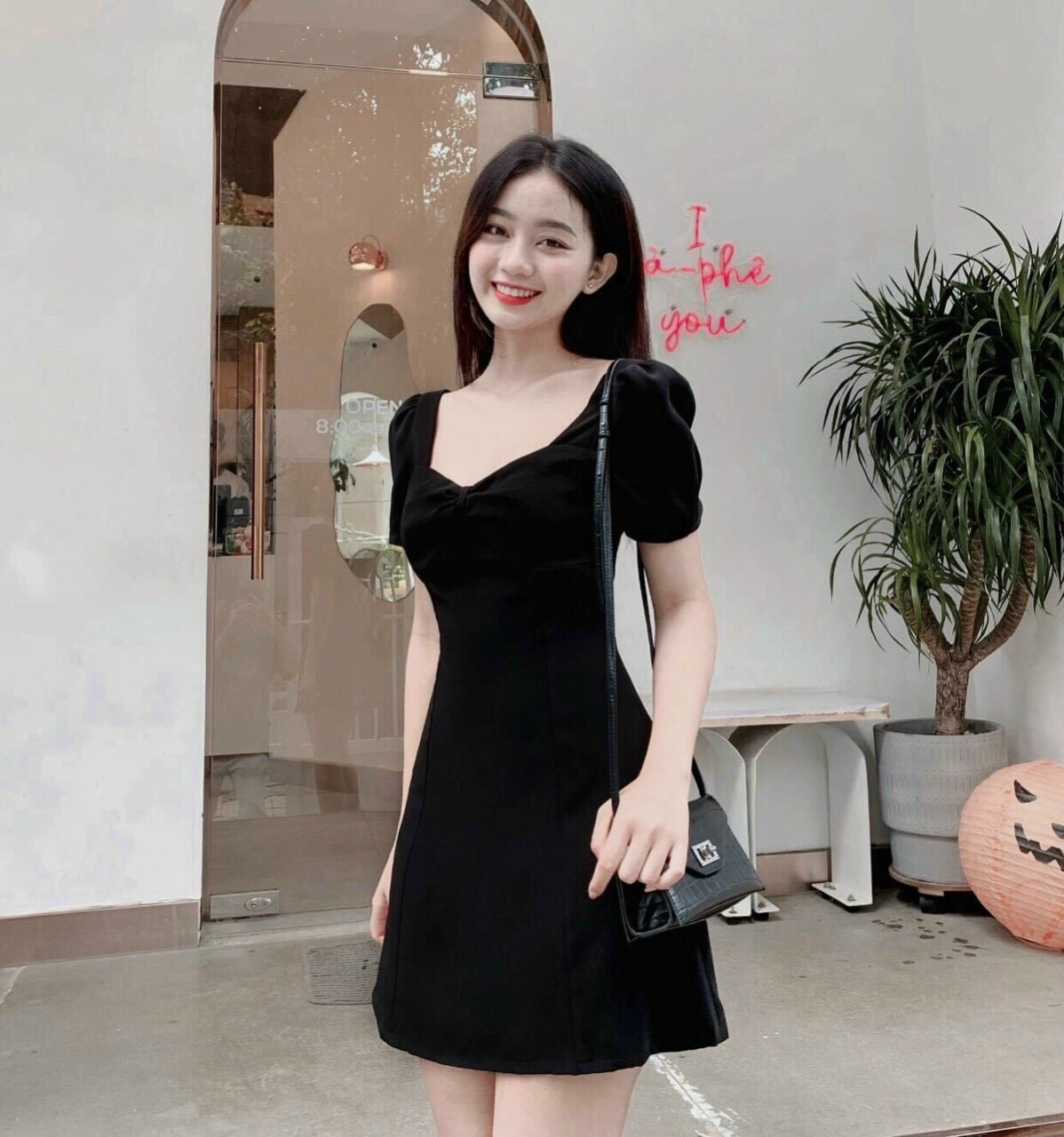 LIKEHER - ĐẦM NỮ D2268 MÀU ĐEN TRẺ TRUNG SIÊU TÔN DÁNG