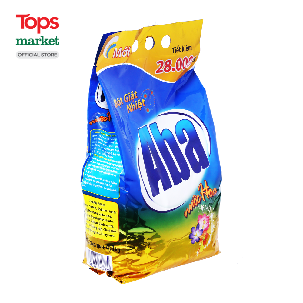 Bột Giặt Nhiệt Aba Nước Hoa 4.1Kg
