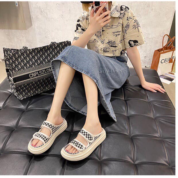 Giày sandal 2 quay bản