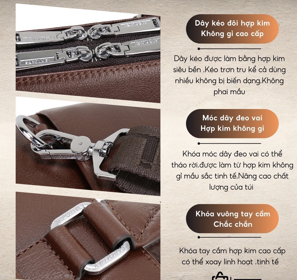 Cặp Da Thật SAPOLNEY 2309.